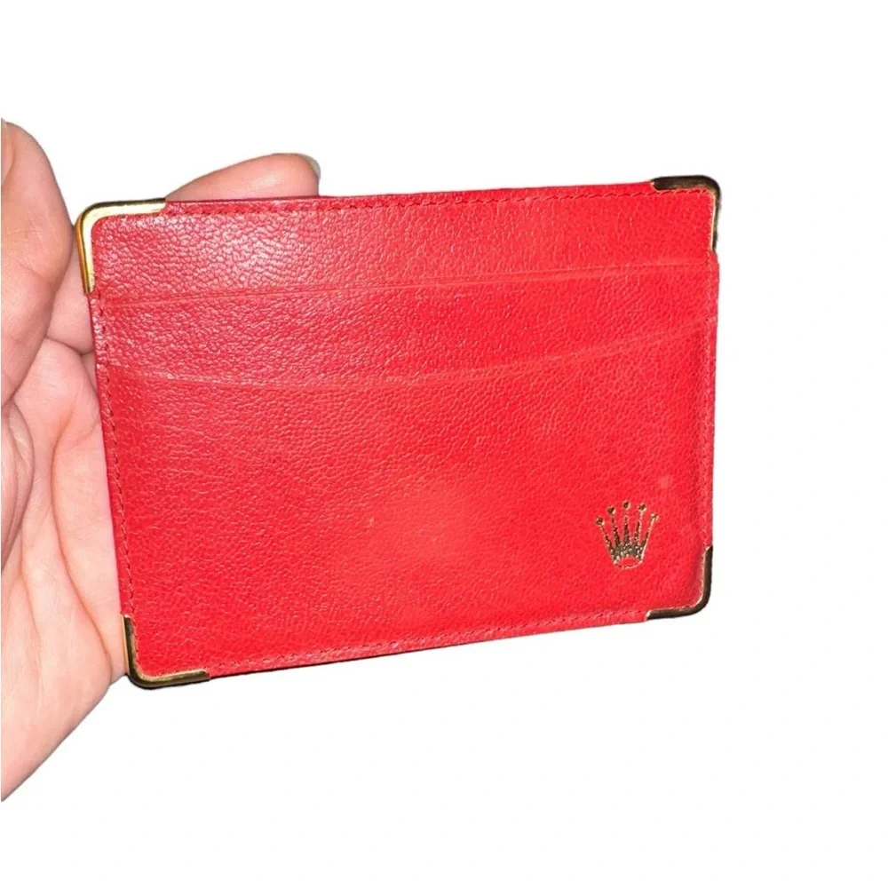 Vintage Rolex Red Leather Card Holder/Document Holder - Picture 2 of 10